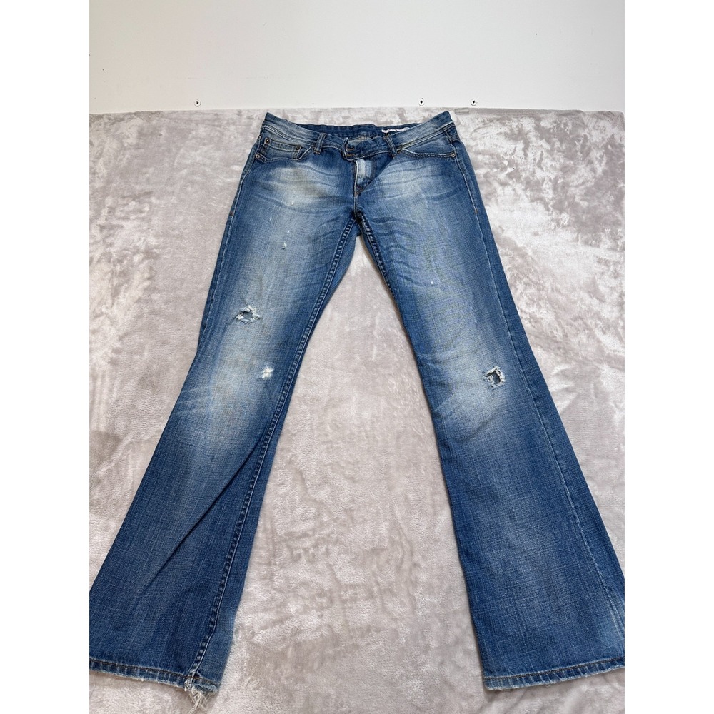Buffalo David Bitton Jeans Womens Size 30 Glory Low Rise Bootcut Flare Y2K Flaws